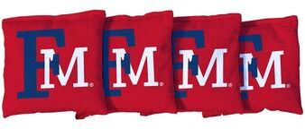 Skip's Garage Francis Marion University Patriots Red Cornhole Bags
