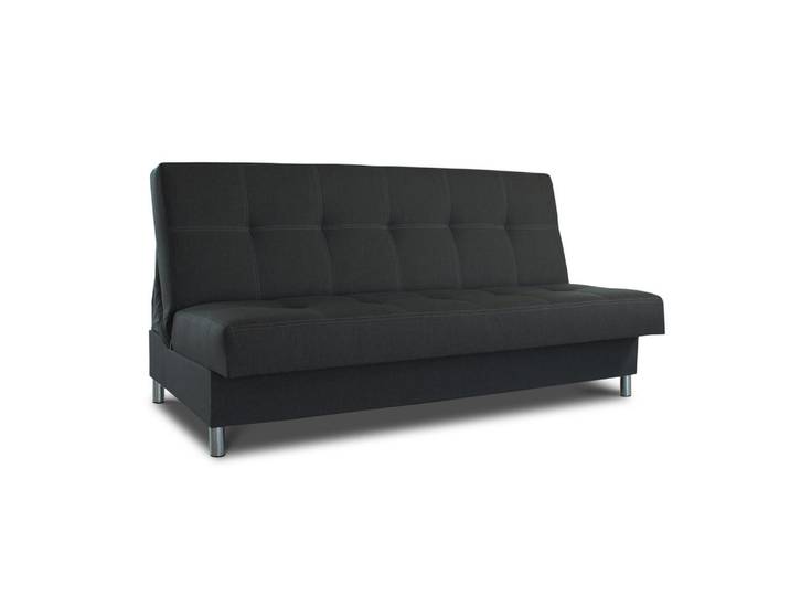 Schlafsofa Bella, Schwarz, Kunststoff, Rechteckig, 187x94x90 cm, Babymöbel & Kindermöbel, Kinderzimmer & Jugendzimmer, Schlafsofas