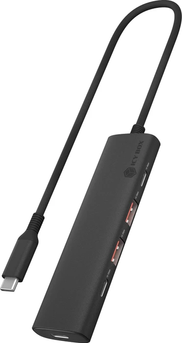 Icy Box IB-HUB1437-CPD mit 4 USB-Anschlüssen und PD 100 W