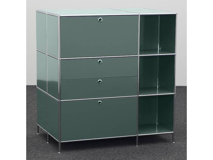 Highboard System4 114.0 x 77.0 cm, Grün, Neu - Ideal für zeitloses Design
