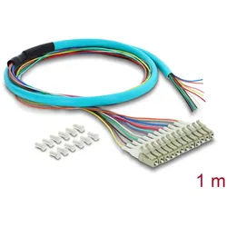 DELOCK LWL Kabel 12x LC-UPC Simpl St > 12x off. Kabelende 1m
