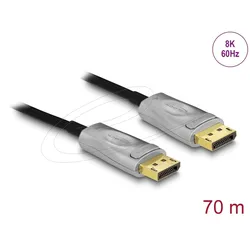 DELOCK Aktives Optisches Kabel DisplayPort 1.4 8K 70 m
