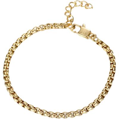 Armband FIRETTI "Schmuck Geschenk Edelstahl Armschmuck Armkette Venezianerkette Color", gold (gelbgoldfarben), Armbänder, Damen, 21cm, Edelstahl, Armband