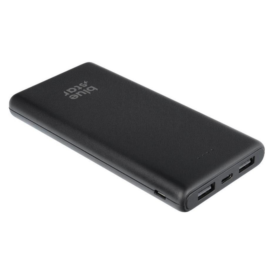 BlueStar Power bank Blue Star BLUE STAR powerbank 10000 mAh 2A W1061 black (10000 mAh, 37 Wh) (5903396292255)
