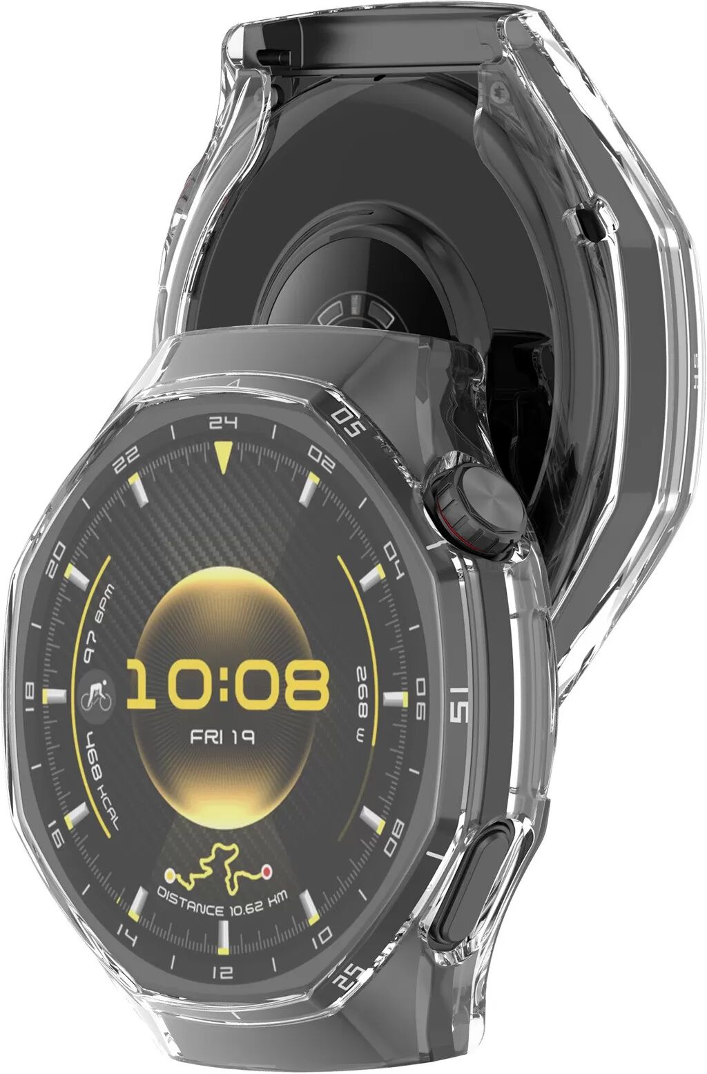 INF Klare TPU Schutzhülle Kompatibel mit Huawei Watch GT6 Pro 46mm - Vollständige Abdeckung Weiche Stoßstange