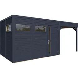 Bertilo Gartenhaus Cubus 3 Lounge - 19 mm anthrazit