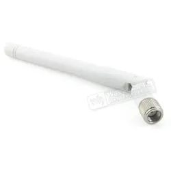 Waveshare RP-SMA Antenne, 2,42,5GHz, 2dB, omnidirektional, RP-SMA Male, 360°, 10,8cm, weiß