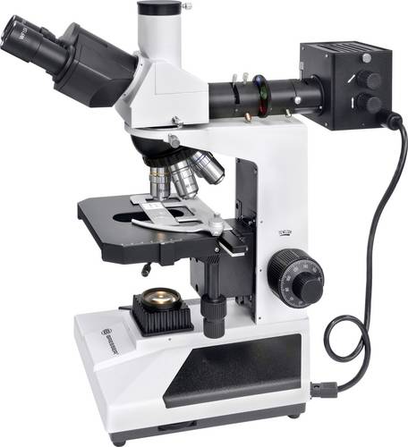 Bresser Optik 5770200 ADL 601 P Durchlichtmikroskop Trinokular 600 x Auflicht, Durchlicht