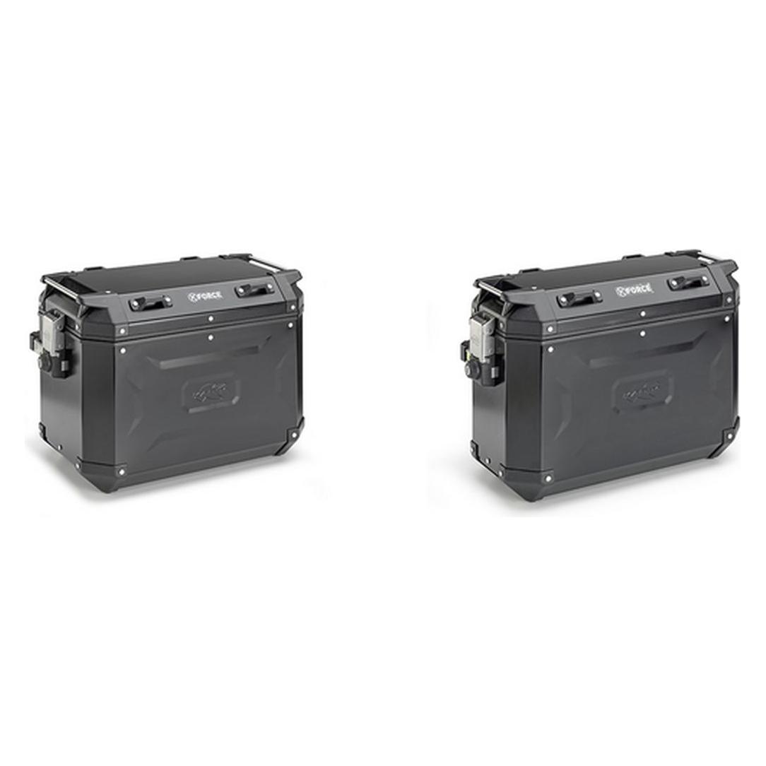 Kappa Koffer K-Voyager Monokey Alu 37l Sw. Paar (37 l) (KVG37BPACK2)