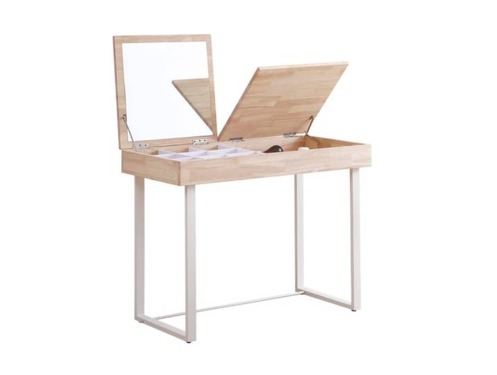 Coiffeuse en bois de chêne clair