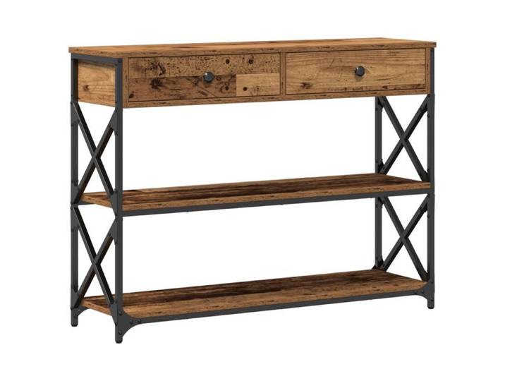 NOUVEAU Table à café - Table console - pour salon entrée - Bois ancien - 100x28x75cm 12670