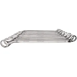 Tecwerk, Schraubenschlüssel, Doppelringschlüsselsatz 12-teilig Schlüsselweite 6 - 32 mm tief gekröpft