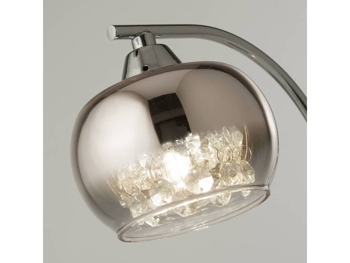 Searchlight Tischlampe Ianis, klar / transparent, für Wohn- / Esszimmer, Glas, Modern, Tischlampe