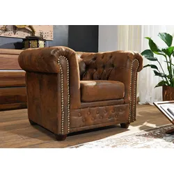Sessel 94x86x72 braun CHESTERFIELD