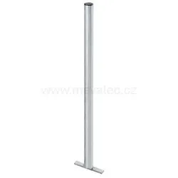 Hardwex Standpfosten für Abfallbehälter, verzinkt, 200 cm