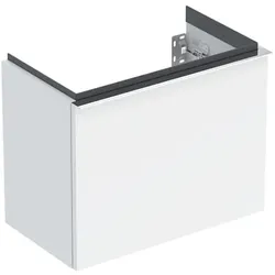 Geberit iCon Handwaschbecken-Unterschrank 502302012 52x41,5x30,7cm, 1 Schublade, weiß hochglänzend, Griff glanzverchromt