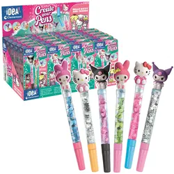 Idea Art Hello Kitty und Freunde Mini-Kugelschreiber-Fabrik Clementoni 18450