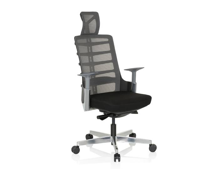 SKARIF - High End Bürostuhl Schwarz/Grau
