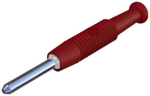 Hirschmann Test & Measurement MST 3 Miniatur-Bananenstecker Stecker, gerade Stift-Ø: 2mm Rot