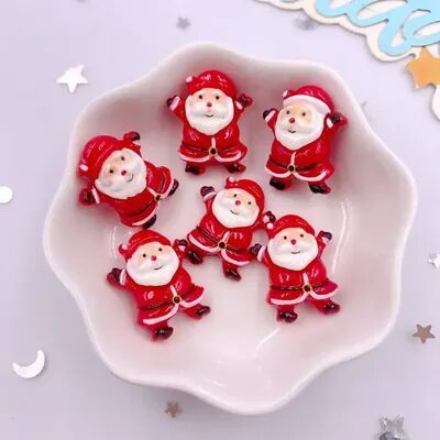 Modern Home Fixes Cartoon Santa Claus Figurine, Resin Flatback Stone, DIY Bow Accessories, Red Series Christmas Decor, Holiday Scrapbook Cartoon Santa Claus Figurine, Resin Flatback Stone, DIY Bow Accessories, Red Series Christmas Decor, Holiday Scrapbook