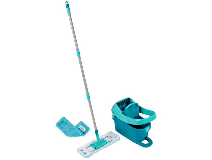 Leifheit Bodenreinigungsset Profi XL Mobile, Metall, Kunststoff, 146 cm, ergonomischer Griff, rutschfester Griff, 360° Drehgelenk, hohe Saugfähigkeit, kabellos, Haushalt & Reinigung, Reinigung, Bodenwischer & Fensterwischer