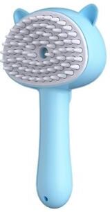 Market Central Mist Care Pet Spray Grooming Brush For Shedding And Detangling blue
