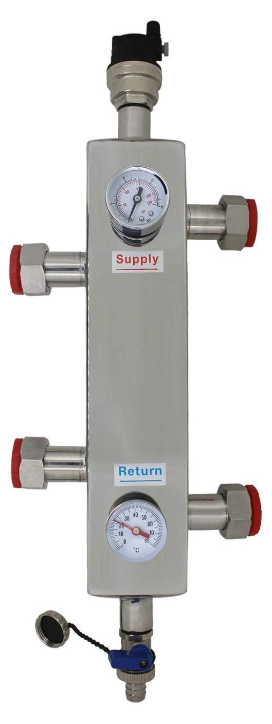 Open Divider Balansfles voor Vloerverwarming 3/4 Inch