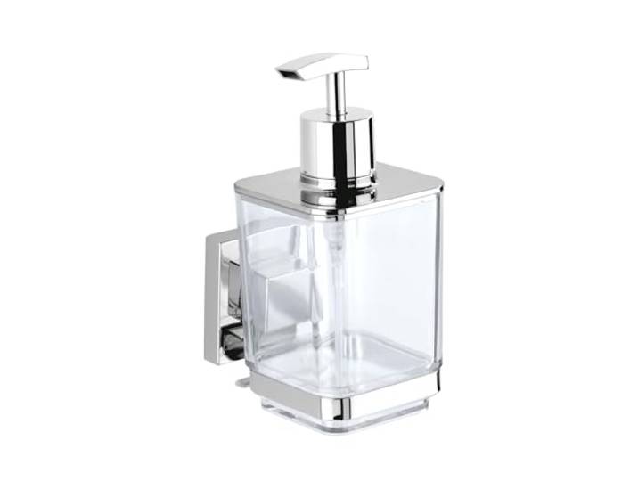 WENKO Vacuum-Loc® Distributeur de Savon en Acier INOX Quadro Brillant