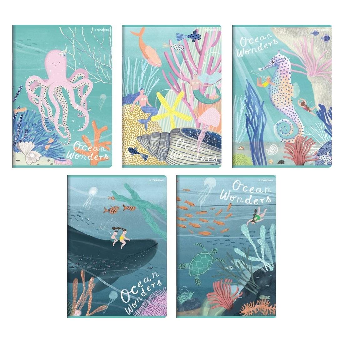 TOP Notizbuch A5/16K Ocean Line (20 Stück) TOP2000 (A5, Weicher Einband) (48510145)