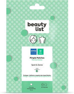 Beauty List Pimple Patches Hidrocolóide para Acne 24 un
