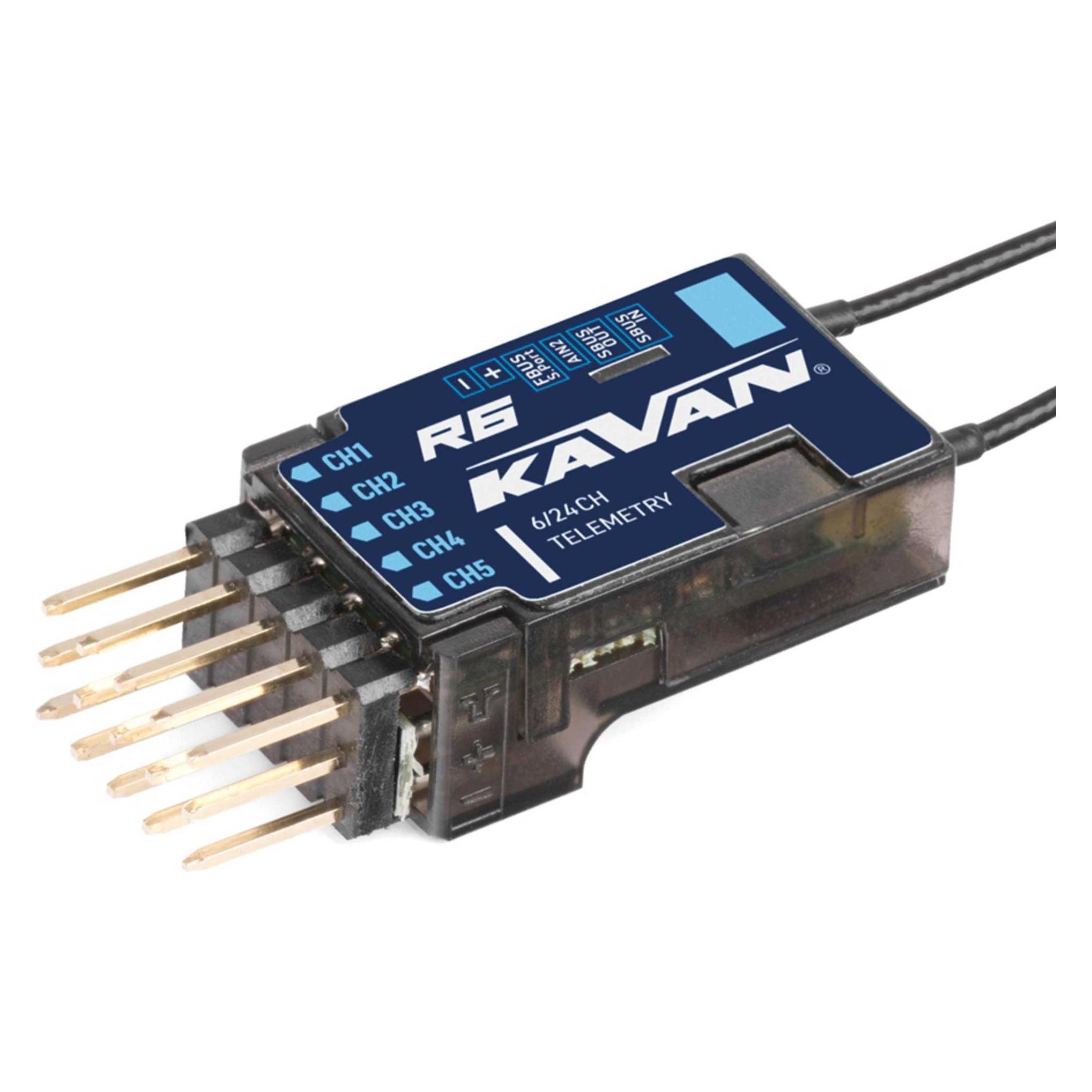 Kavan R6 6-Kanal 2,4 GHz ACCESS und ACCST D16 Telemetrie-Empfänger mit S.BUS (KAV18.10006)