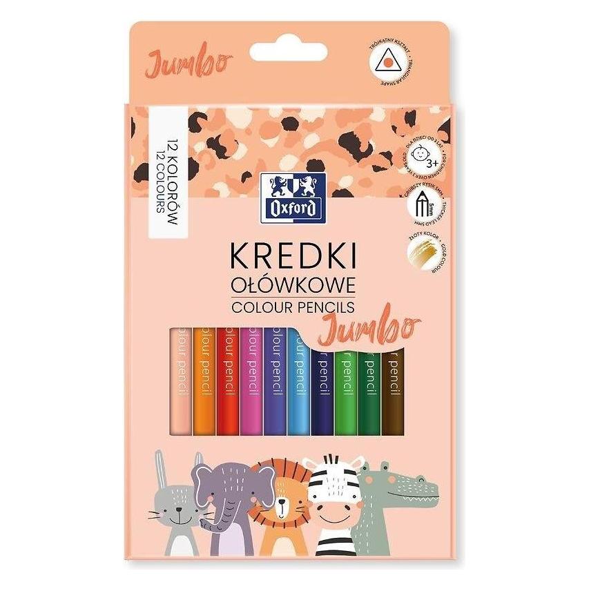 Oxford Kinder Jumbo Buntstifte 12 Farben (12x) (42703682)