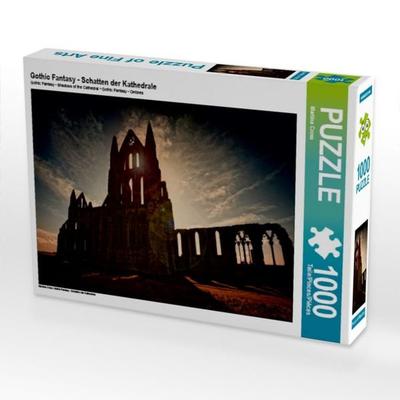 CALVENDO Puzzle Gothic Fantasy - Schatten der Kathedrale | 1000 Teile Lege-Größe 64 × 48 cm Foto-Puzzle für glückliche Stunden