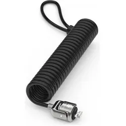 Compulocks Univ Sec Cab Lock T-bar w per Sec Trap, Notebook Security, Schwarz, Silber