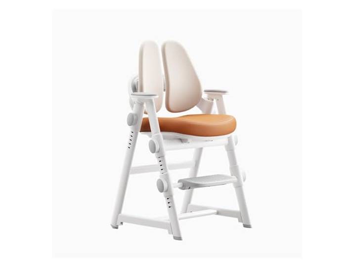 Ygt9mS6vz Stuhl mit hoher Rückenlehne Kinder-Studienstuhl, Grundschüler, Studienstuhl, Lift, Verstellbarer Wachstumsstuhl, korrigierender Sitzsitz(Bruin)