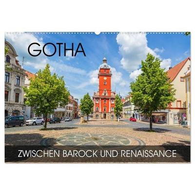 Gotha - zwischen Barock und Renaissance (Wandkalender 2027 DIN A2 quer), CALVENDO Monatskalender