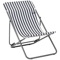 Lafuma Mobilier Gartenstuhl Maxi Transat gestreift Textilene Terre