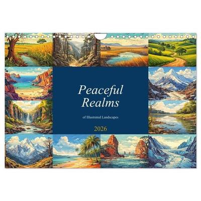 Braun, W: Peaceful Realms of Illustrated Landscapes (Wall Ca
