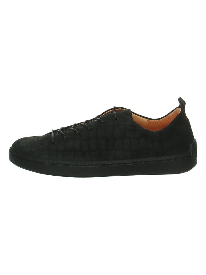 Think! Leder-Sneakers "Turna" in Schwarz - 38,5