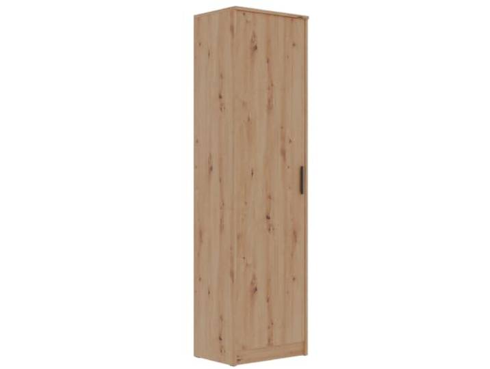 Kleiner Kleiderschrank mit ausziehbarer Kleiderstange 52x195x40cm Wohnzimmer Schlafzimmer Marmex Grant G20 Artisan Eiche