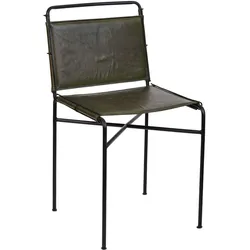 STUHL aus Metall, braun, 48x46x89cm