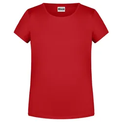 Mädchen Basic T-Shirt "8007G" - M - red
