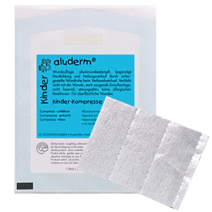 Aluderm Kinder Kompressen 6x8 cm 1 St