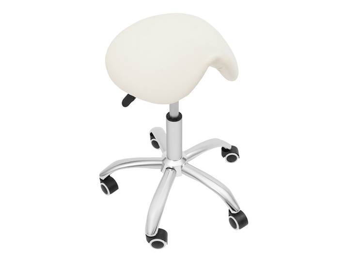Tabouret à selle roulante pour Salon de coiffure, tabouret de beauté rotatif, chaise de barbier en PU souple, éponge pour Salons de coiffure, salons de beauté