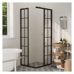 vidaXL, Duschkabine + Duschwand, Dorsenar (Transparent) (80 cm, 80 cm, 180 cm)