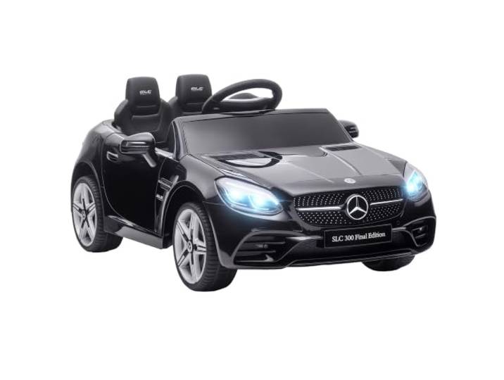 AIYAPLAY Mercedes SLC 300 Kinder Elektroauto 12V Kinderauto 2 Motor Schwarz