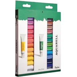 Rayher 24x Aquarellfarben »Künstler-Set« weiß