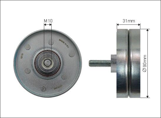 Caffaro Umlenk-/führungsrolle, Keilrippenriemen 500269 Für Ford
