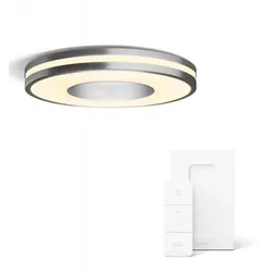 Philips Hue White Ambiance Deckenleuchte BEING mit Dimmschalter in Silber