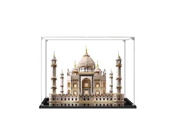 Vitrine für Lego Creator Expert Taj Mahal 10256, staubdicht, UV-geschützt, passgenaue Vitrine, Geschenke für Lego-Liebhaber (Transparent, 3 mm)